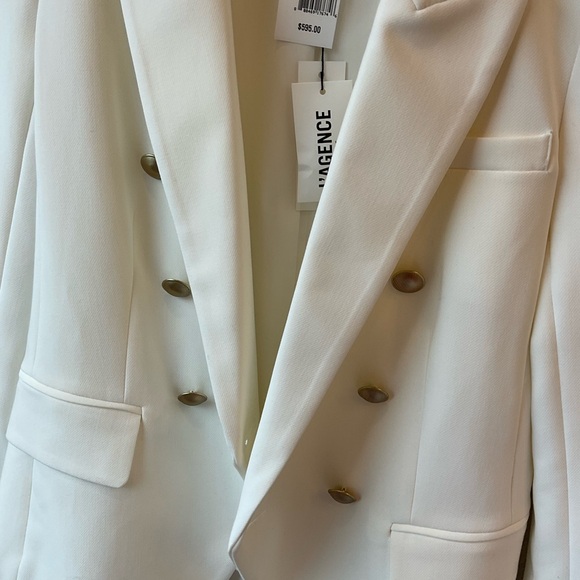 L'AGENCE  White Blazer size 6 - Picture 2 of 9